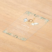 Invitations En Acrylique Safari Animaux, Jungle, Animaux sauvages, Baby sho (Poser)