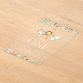 Invitations En Acrylique Safari Animaux, Jungle, Sauvage Un, Premier Annive (Poser)