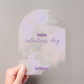 Invitations En Acrylique Saint-Valentin rose - violet (In situ (ordinateur de poche))