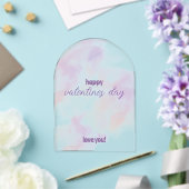 Invitations En Acrylique Saint-Valentin rose - violet (Insitu (Mariage))