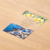 Invitations En Acrylique Santorini Greece Lemons Wedding (Poser)