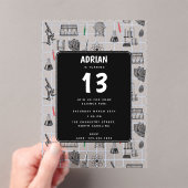 Invitations En Acrylique Science Chimie Scientifique Thème de fête d'annive (In situ (ordinateur de poche))