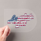 Invitations En Acrylique Script Drapeau Semiquincentenaire America 250 (In situ (ordinateur de poche))