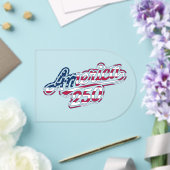 Invitations En Acrylique Script Drapeau Semiquincentenaire America 250 (Insitu (Mariage))
