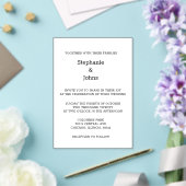 Invitations En Acrylique Script Simple Mariage Élégant Noir Blanc (Insitu (Mariage))