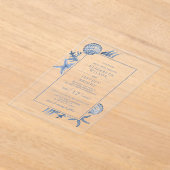 Invitations En Acrylique Seashells Ocean Beach Mariage (Poser)