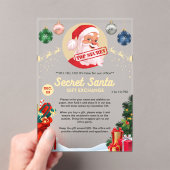 Invitations En Acrylique Secret Père Noël Cadeau Échange Noël (In situ (ordinateur de poche))