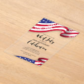 Invitations En Acrylique Semiquincentennial 4th Of July Celebration (Poser)