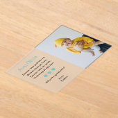 Invitations En Acrylique Serez-Vous Ma Godmère Proposition Photo Baptême (Poser)