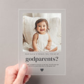 Invitations En Acrylique Serez-Vous Mes Parents - Proposition Photo (In situ (ordinateur de poche))
