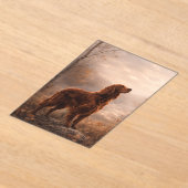 Invitations En Acrylique Setter irlandais (Poser)