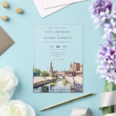 Invitations En Acrylique Seville Spain Watercolor Destination Wedding (Insitu (Mariage))