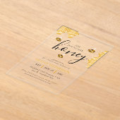 Invitations En Acrylique She Found Her Honey Bee Themed Bridal Shower (Poser)