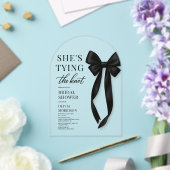 Invitations En Acrylique She's Tying The Knot Bridal Shower  (Insitu (Mariage))