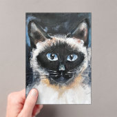 Invitations En Acrylique Siamese cat (In situ (ordinateur de poche))