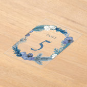 Invitations En Acrylique signe numéro cinq du tableau des couronnes d'hiver (Poser)