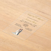 Invitations En Acrylique Silhueta de novia y novio (Poser)