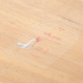 Invitations En Acrylique Silly Goose First Birthday Personalized Arch Party (Poser)