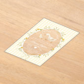 Invitations En Acrylique Silly Goose Yellow Gingham Baby Shower (Poser)