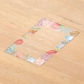 Invitations En Acrylique Simple Beach Blue Ocean Seashell Mariage (Poser)