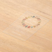 Invitations En Acrylique Simple Beach Blue Ocean Seashell Mariage (Poser)