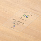 Invitations En Acrylique Simple Custom Berry first birthday fruit birthday  (Poser)