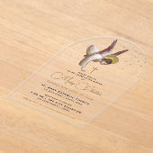 Invitations En Acrylique Simple Elegant Christian Angel Baptême religieux (Poser)