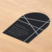 Invitations En Acrylique Simple Geometric Style Wedding (Poser)