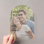 Invitations En Acrylique Simple superposition de texte sur photo (In situ (ordinateur de poche))