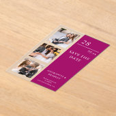 Invitations En Acrylique Simple Wedding Save The Date Photo Picture (Poser)