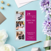 Invitations En Acrylique Simple Wedding Save The Date Photo Picture (Insitu (Mariage))