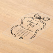 Invitations En Acrylique Soirée de graduation stylée à la main et à la main (Poser)