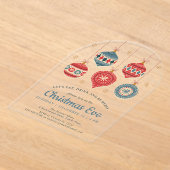 Invitations En Acrylique Soirée de Noël Chic Ornement (Poser)