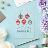 Invitations En Acrylique Soirée de Noël Chic Ornement (Insitu (Mariage))