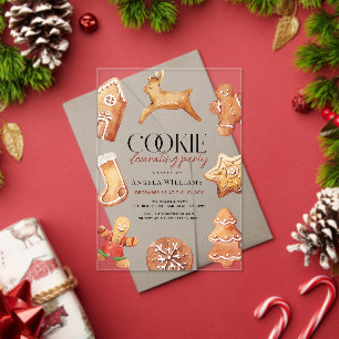 Invitations En Acrylique Soirée Décoration Cute Reindeer