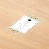 Invitations En Acrylique Soirée Florale de verdure élégante (Poser)