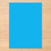 Invitations En Acrylique Solid Cyan Blue Background | Summer Minimal Style (Recto)