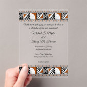 Invitations En Acrylique Southwest Sunrise (In situ (ordinateur de poche))