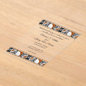 Invitations En Acrylique Southwest Sunrise (Poser)