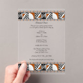 Invitations En Acrylique Southwest Sunrise (In situ (ordinateur de poche))