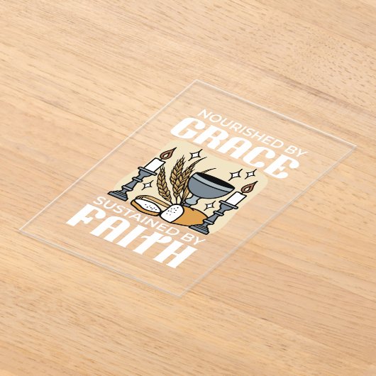 Invitations En Acrylique Spiritual Faith and Grace – Uplifting Christian (Poser)