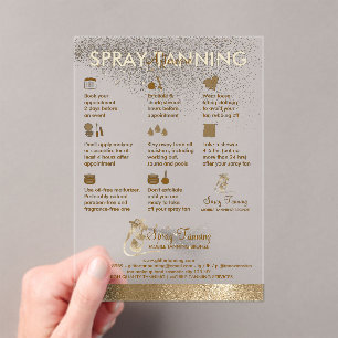 Invitations En Acrylique Spray bronze bronze bronze transparent