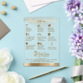 Invitations En Acrylique Spray bronze bronze bronze transparent (Insitu (Mariage))