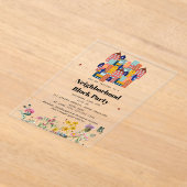 Invitations En Acrylique Spring Neighborhood BBQ Block Party (Poser)