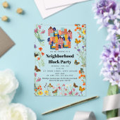 Invitations En Acrylique Spring Neighborhood BBQ Block Party (Insitu (Mariage))