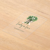 Invitations En Acrylique St Patrick’s Bridal Shower Clover Bouquet (Poser)