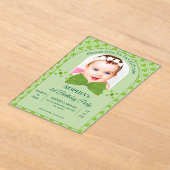 Invitations En Acrylique St. Patrick’s Day 1st Birthday (Poser)