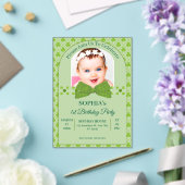 Invitations En Acrylique St. Patrick’s Day 1st Birthday (Insitu (Mariage))