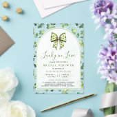 Invitations En Acrylique St Patrick's Day Green Shamrock Bow Bridal Shower (Insitu (Mariage))
