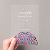 Invitations En Acrylique Style Art déco classique Mandala Mariage (In situ (ordinateur de poche))